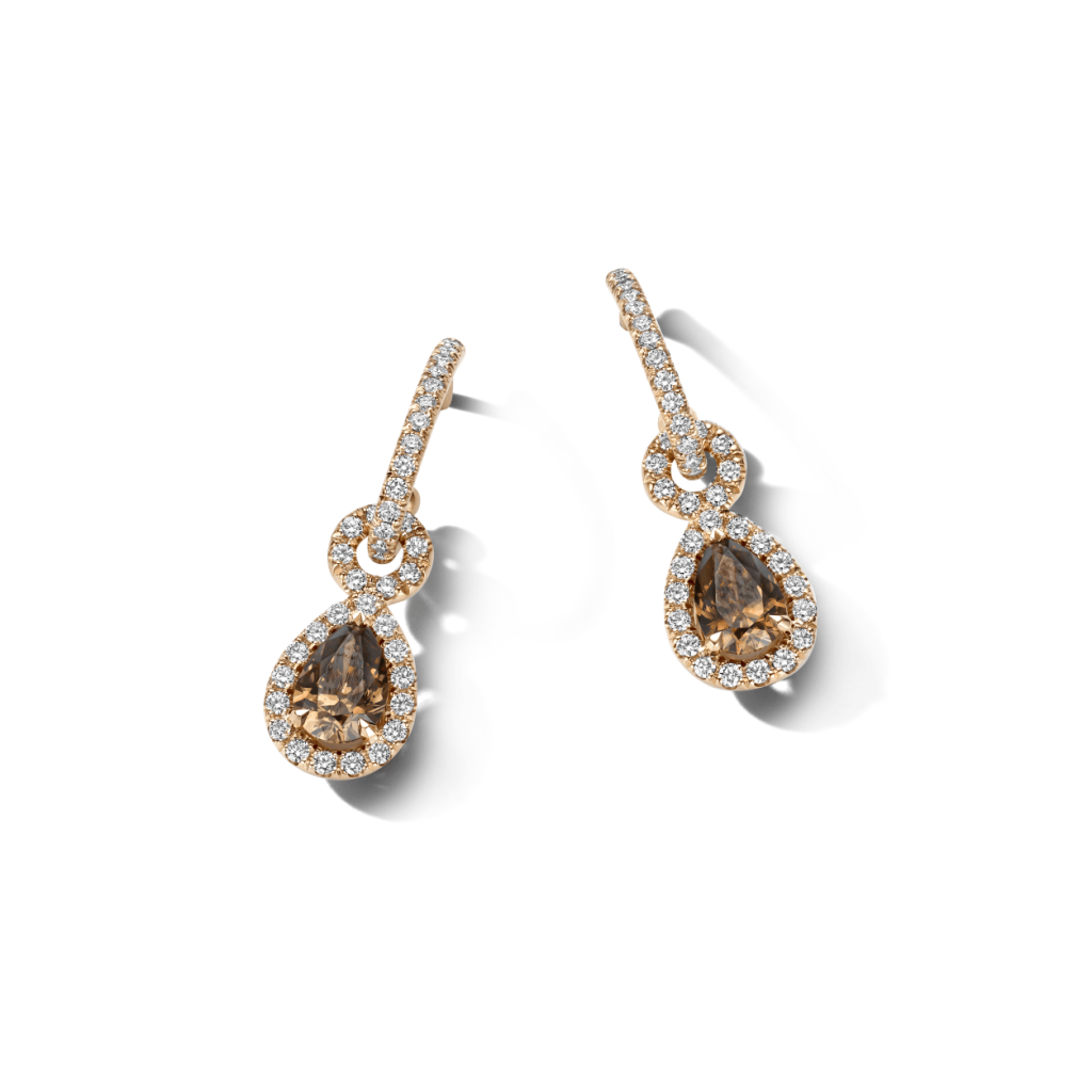 Schaap en Citroen Diamonds oorsieraad roodgoud met diamant - #5