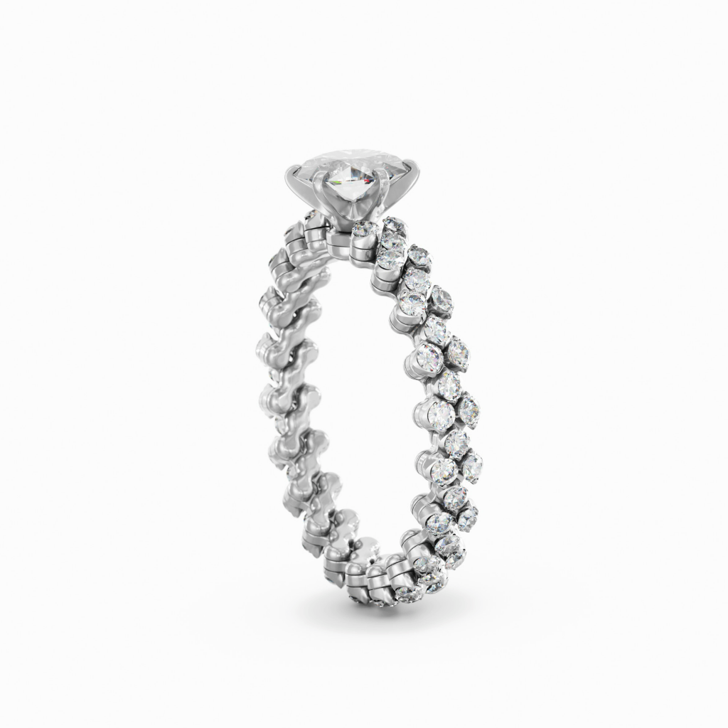 Serafino Consoli Unico ring witgoud met diamant - RMSSLWD1503F2WGWD GIA - #3
