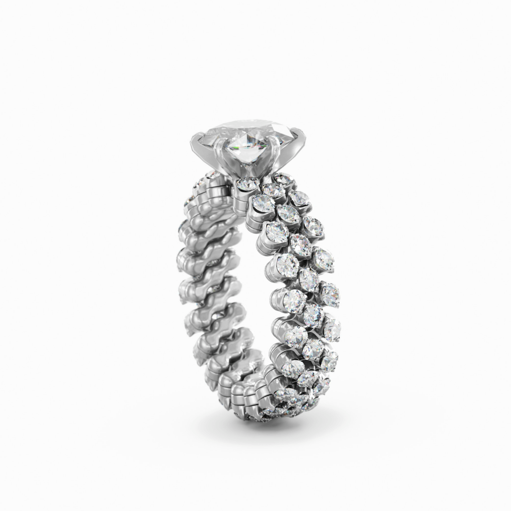 Serafino Consoli Unico ring witgoud met diamant - RMSSLWD1503F2WGWD GIA - #1