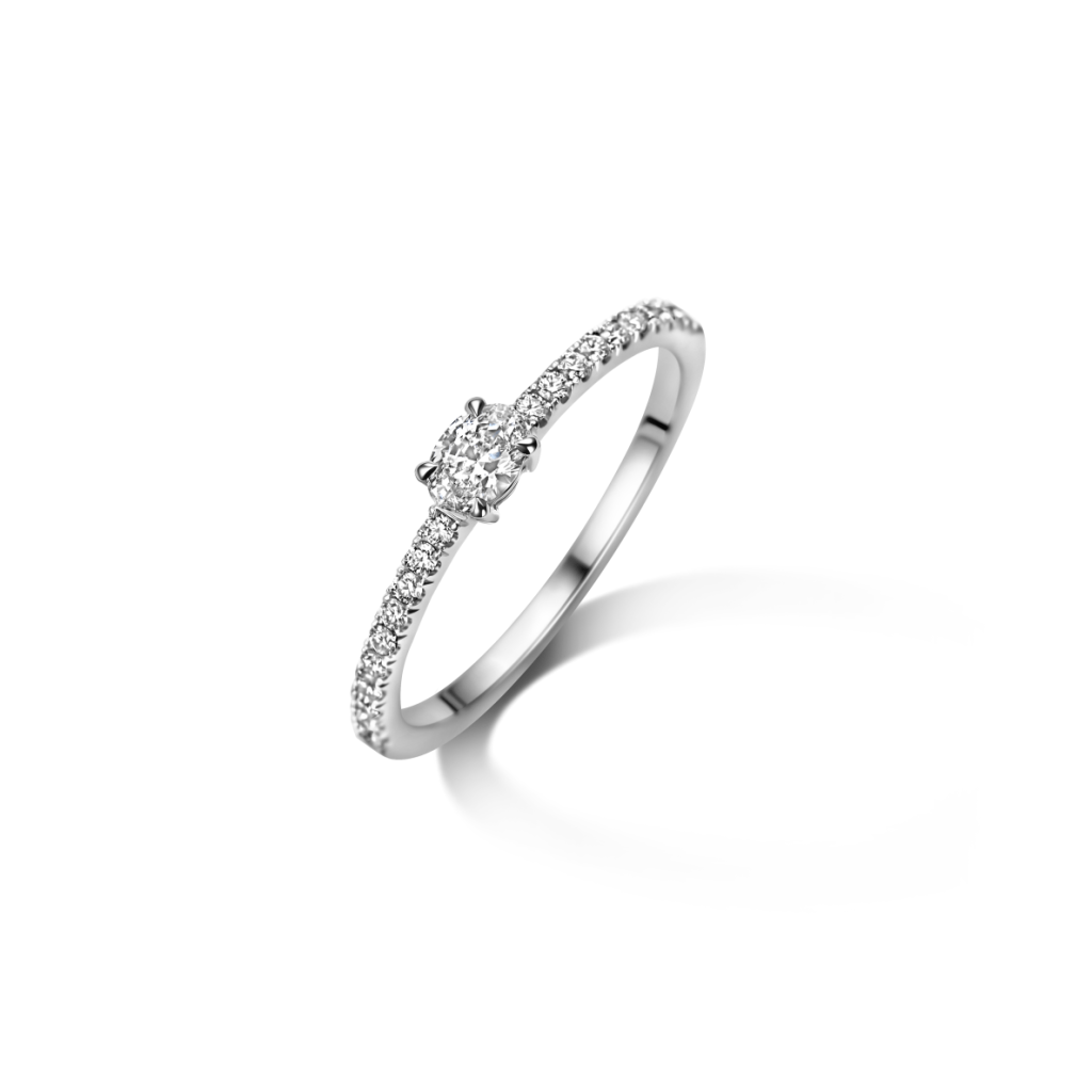 Schaap en Citroen Diamonds ring witgoud met diamant - #5 Schaap en Citroen Diamonds ring witgoud met diamant - #5