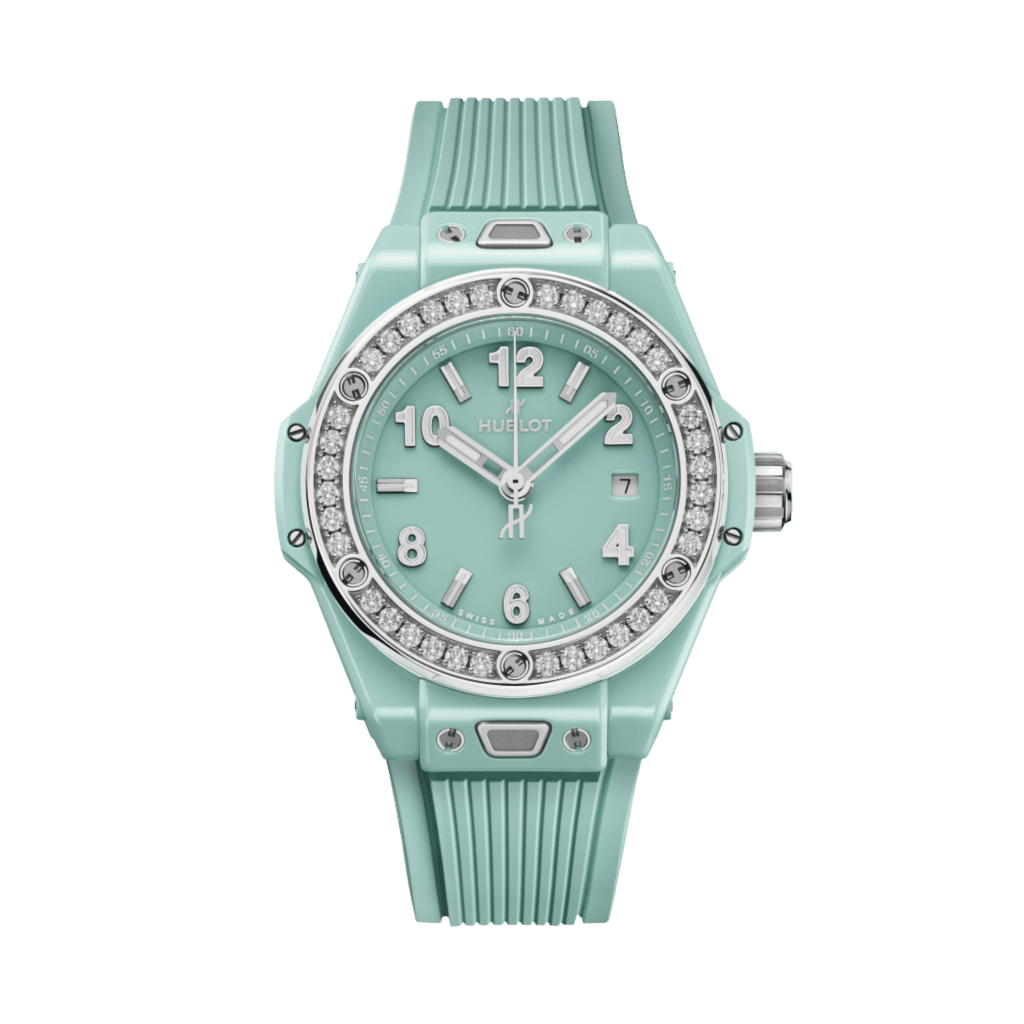 Hublot Big Bang One Click Mint Green Ceramic Diamonds 33mm - 485.GS.5271.RX.1204 - #1 Hublot Big Bang One Click Mint Green Ceramic Diamonds 33mm - 485.GS.5271.RX.1204 - #1