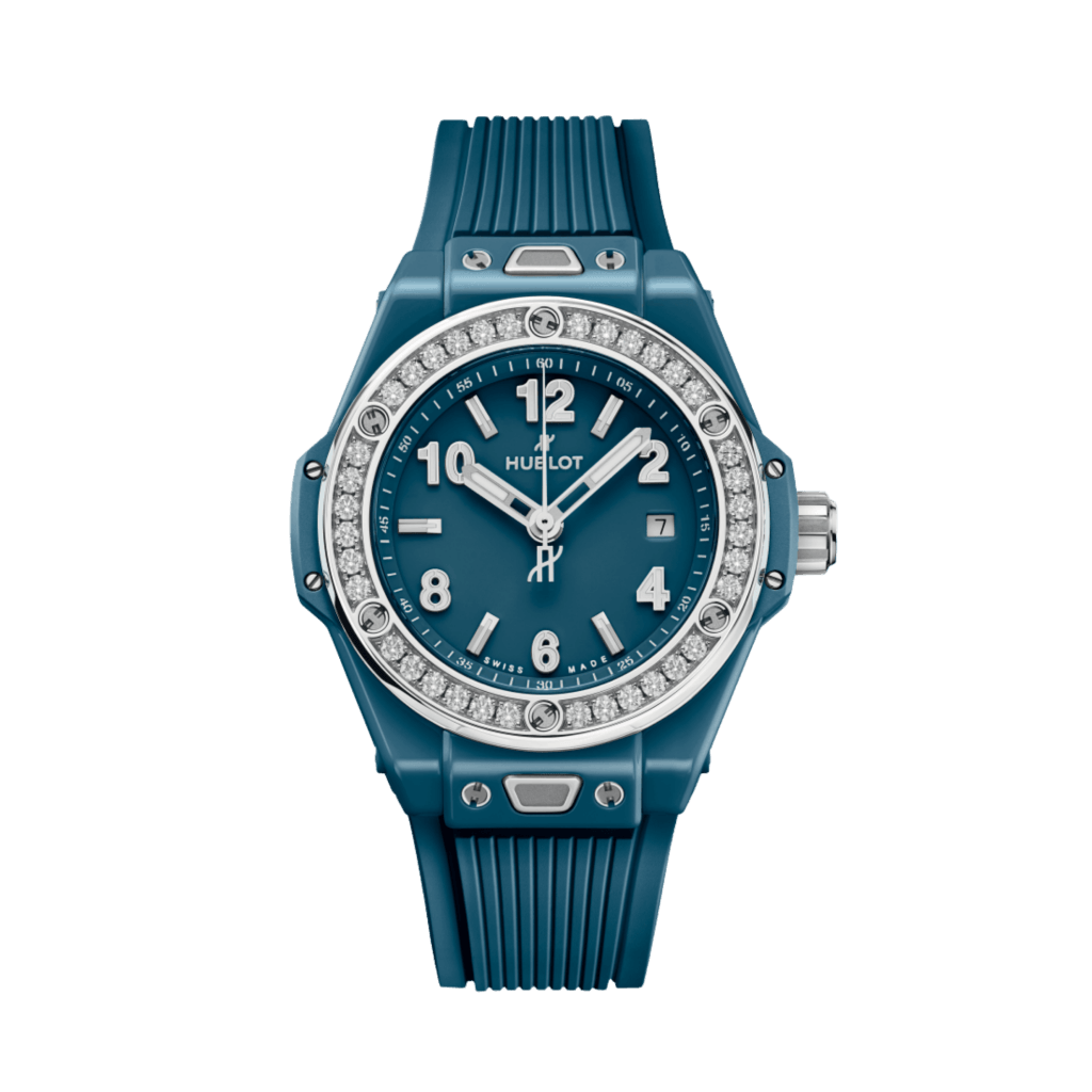Hublot Big Bang One Click Petrol Blue Ceramic Diamonds 33mm - 485.ES.5171.RX.1204 - #1 Hublot Big Bang One Click Petrol Blue Ceramic Diamonds 33mm - 485.ES.5171.RX.1204 - #1