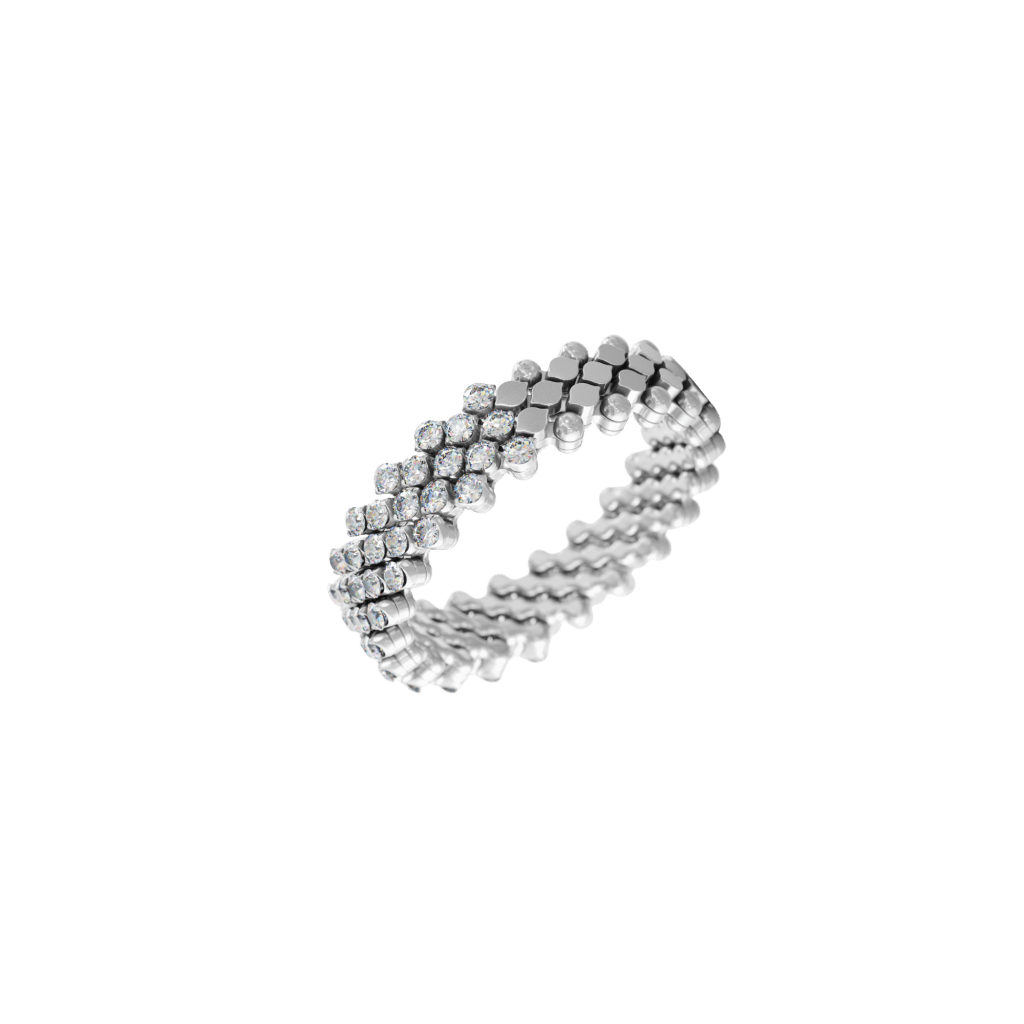 Serafino Consoli Brevetto Classic ring witgoud met diamant - RMS5H2WGWD - #3 Serafino Consoli Brevetto Classic ring witgoud met diamant - RMS5H2WGWD - #3
