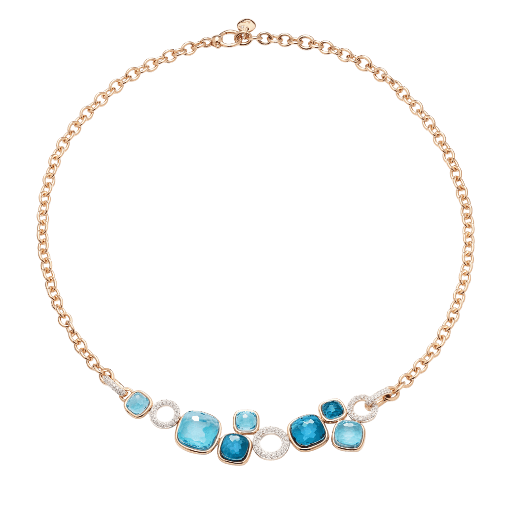 Pomellato Nudo collier roodgoud met diamant - PCC6021 O6WHR BTYTL - #3 Pomellato Nudo collier roodgoud met diamant - PCC6021 O6WHR BTYTL - #3