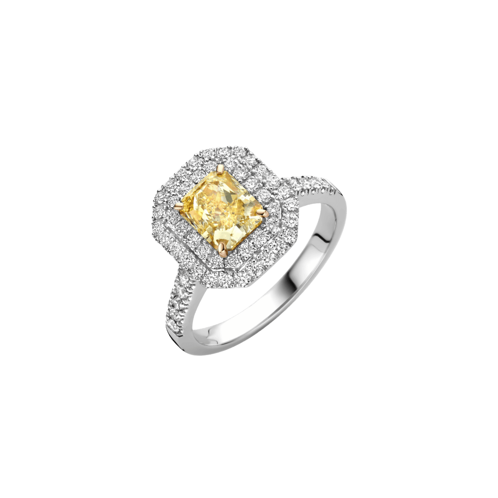 Schaap en Citroen Diamonds ring witgoud met diamant - #1 Schaap en Citroen Diamonds ring witgoud met diamant - #1