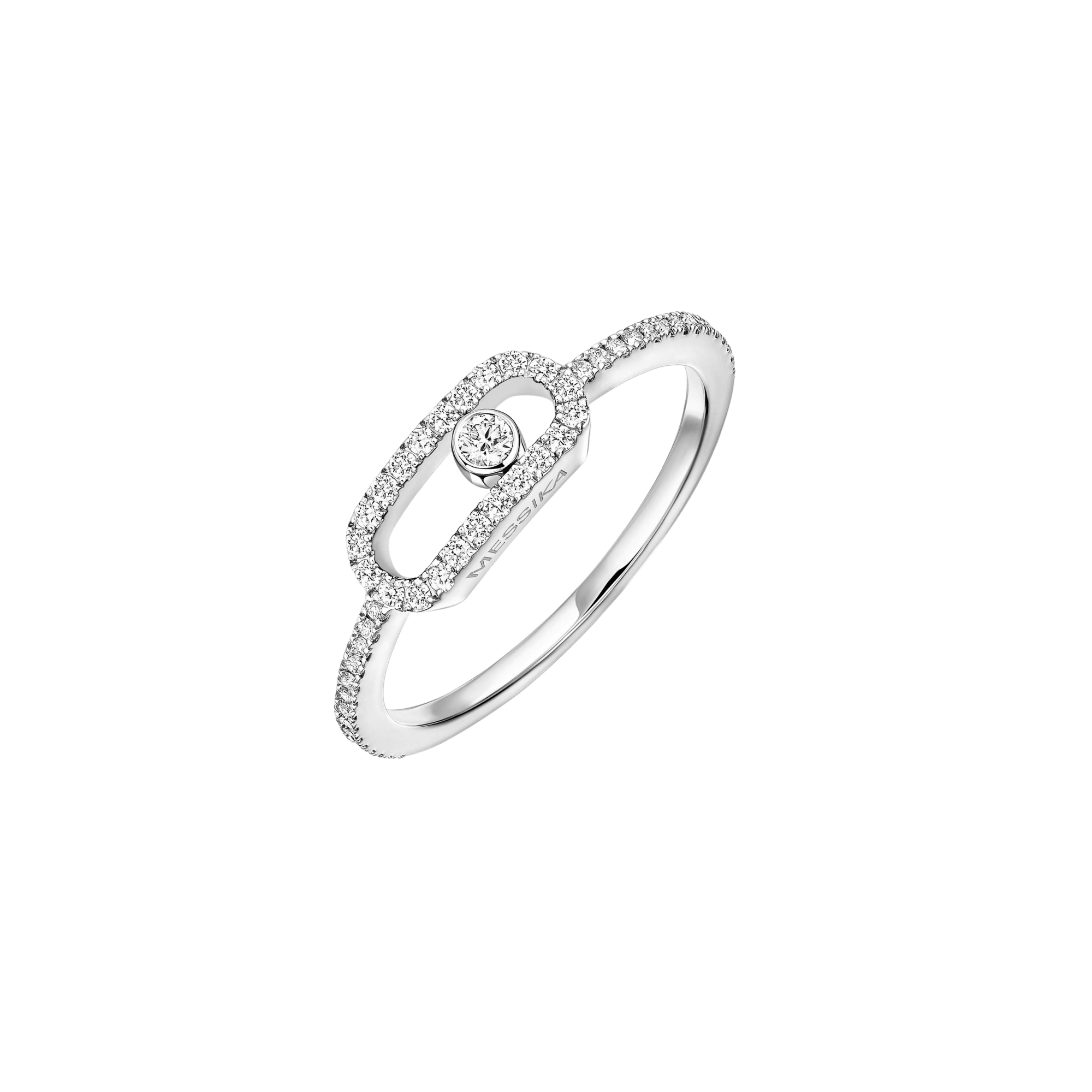 Messika Move Uno ring witgoud met diamant - 5630-WG - #1 Messika Move Uno ring witgoud met diamant - 5630-WG - #1