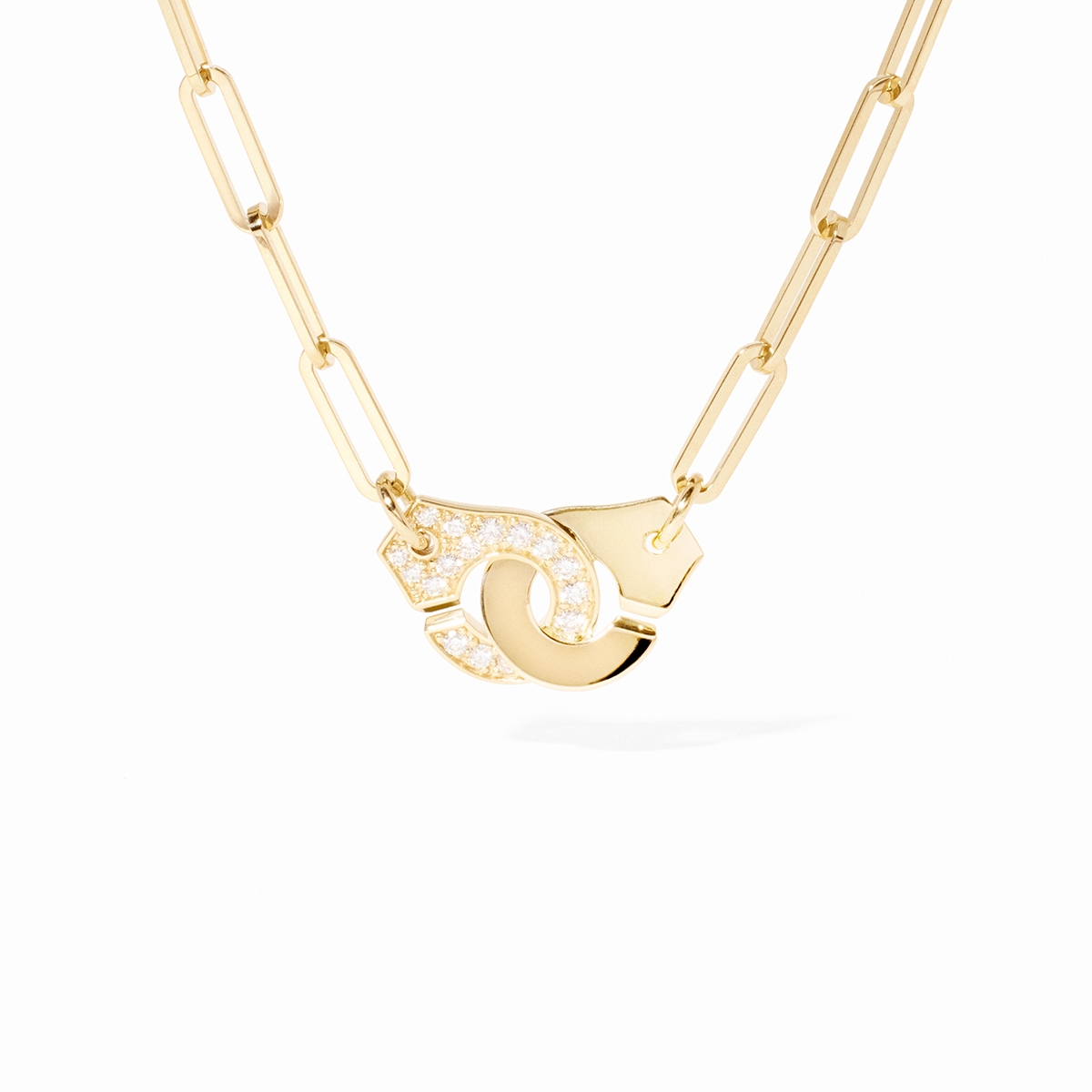 dinh van Menottes Dinh Van collier geelgoud met diamant - 652211 - #1