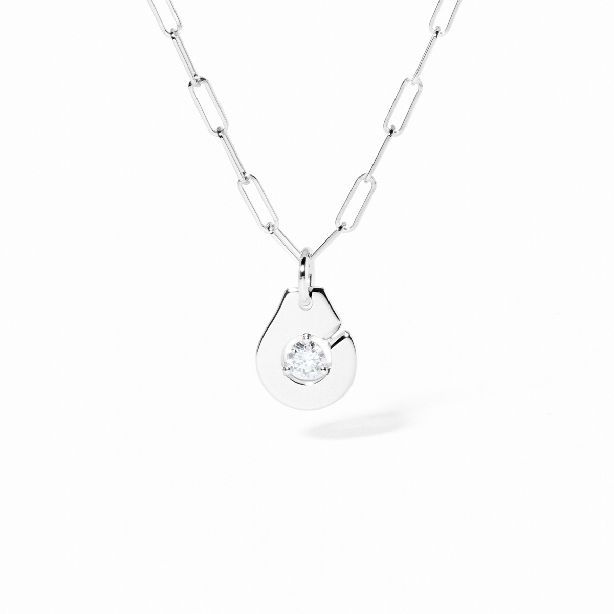 dinh van Menottes Dinh Van collier witgoud met diamant - 667512 - #1