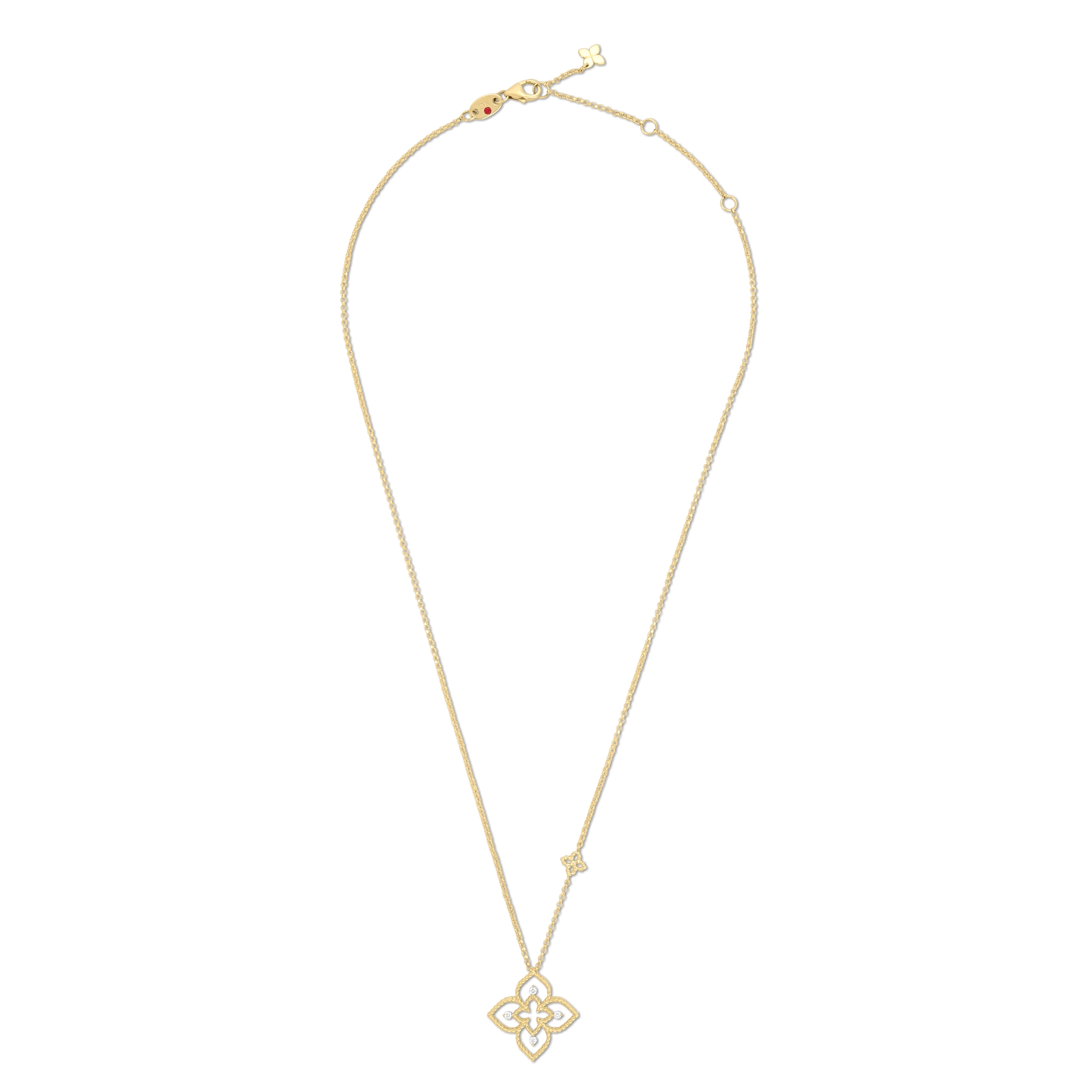 Roberto Coin Desert Flower collier geelgoud met diamant - ADR777CL3821 - #2