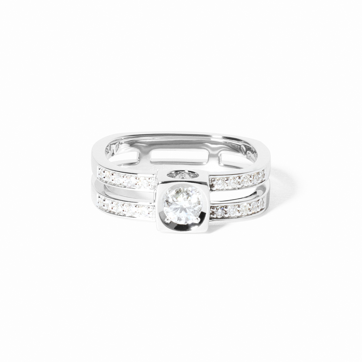 dinh van Le Cube Diamant ring witgoud met diamant - 208912 - #3