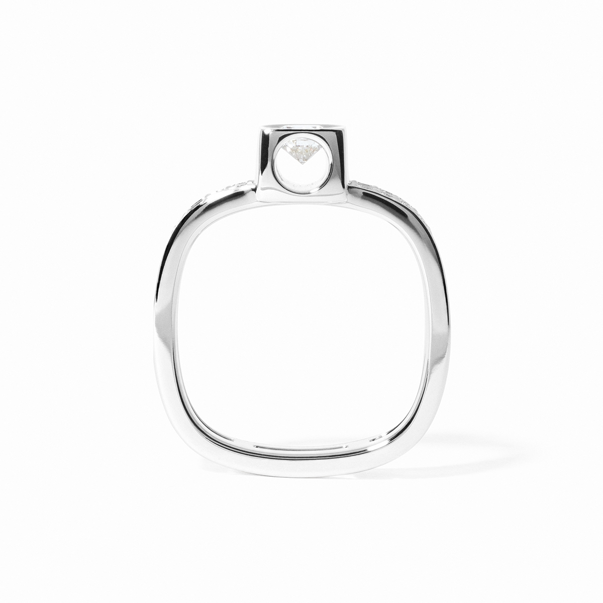 dinh van Le Cube Diamant ring witgoud met diamant - 208912 - #2