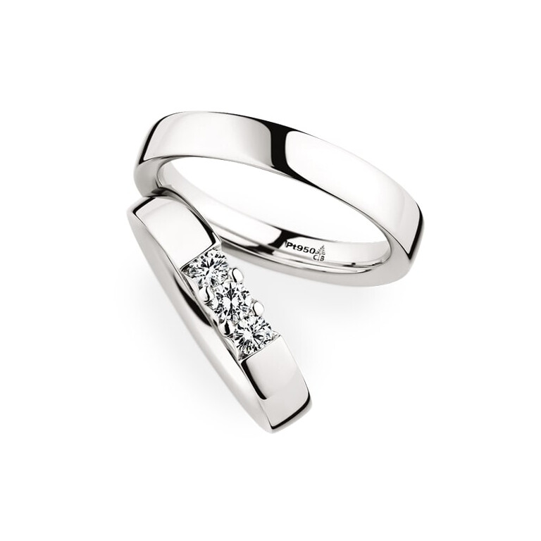 platina trouwring Classic Love Collection - 280001 - #2