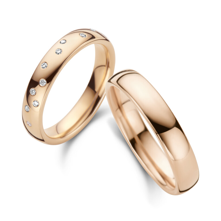 roodgoud trouwring Classic Love Collection - 247049 - #2