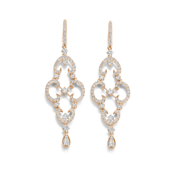 roodgoud oorhangers met diamant SC Highlights Diamonds - #3