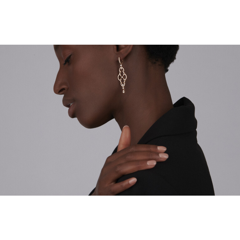 roodgoud oorhangers met diamant SC Highlights Diamonds - #4