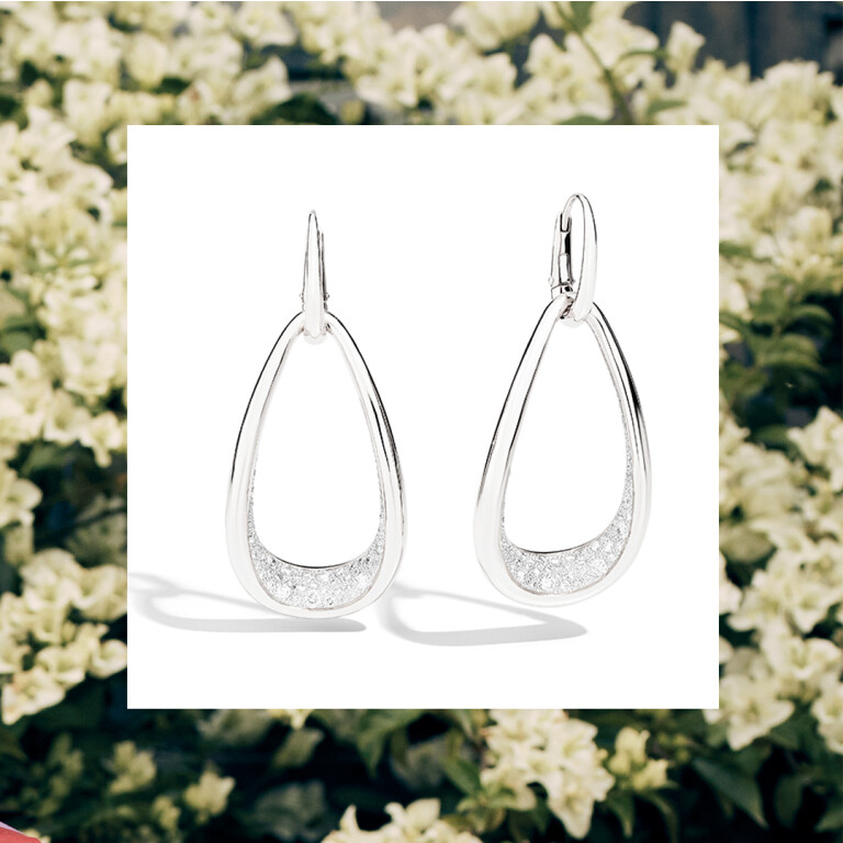 Pomellato Fantina oorhangers witgoud met diamant - POC0091 O2WHR DB000 - #2