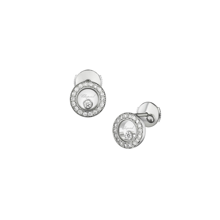 Chopard Happy Diamonds Icons Round oorknoppen witgoud met diamant - 83A017-1201 - #6