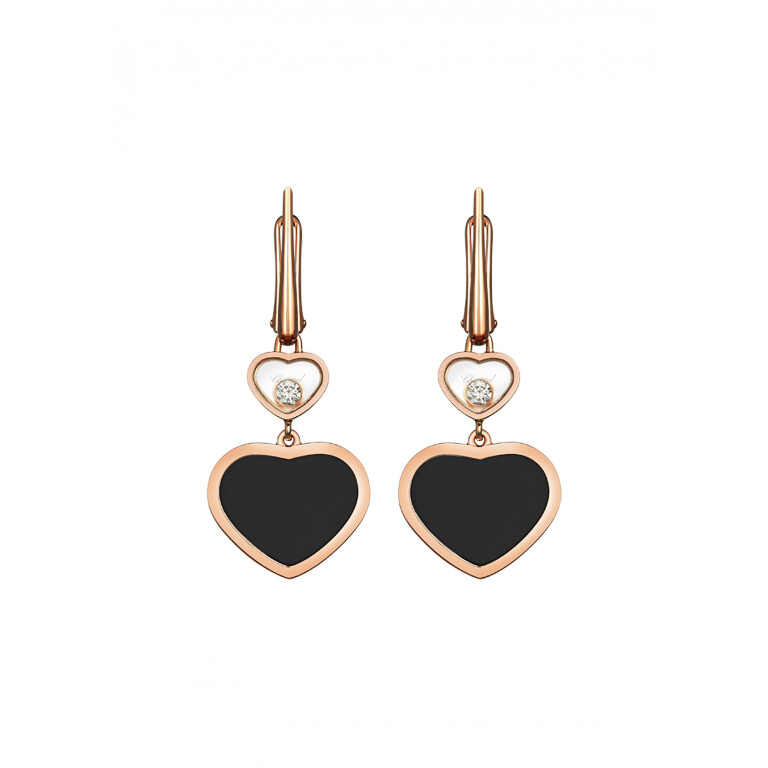 Chopard Happy Diamonds Happy Hearts oorhangers roodgoud met diamant - 837482-5210 - #2