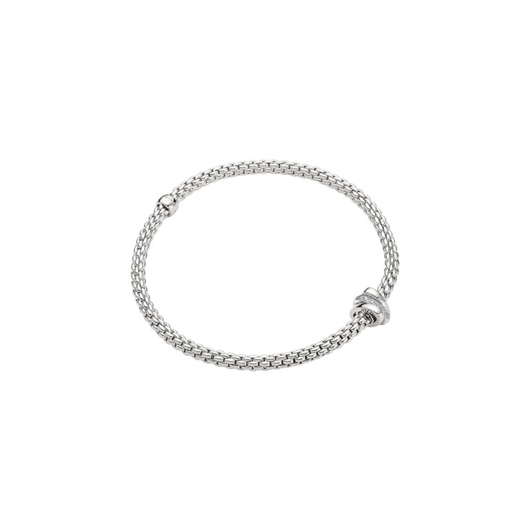Fope Prima flexibele armband witgoud met diamant - 74408BX_BB_B_BBB_00L - #2