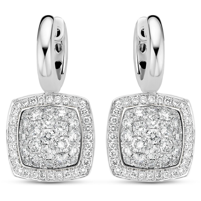 Tirisi Jewelry Milano Exclusive oorhangers witgoud met diamant - TE9264DW - #3