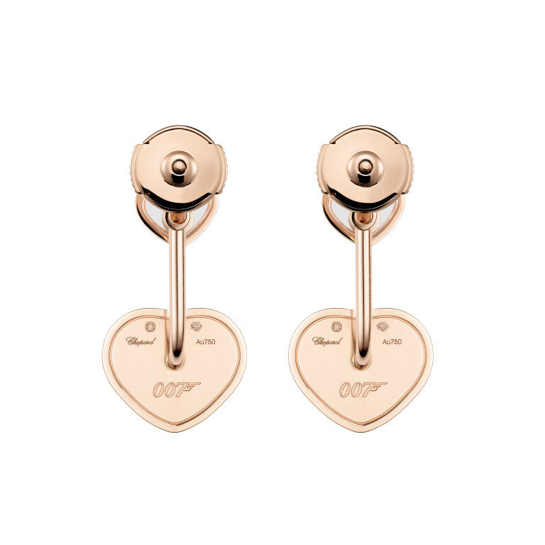 Chopard Happy Diamonds Happy Hearts oorhangers roodgoud met diamant - 83A007-5921 - #3