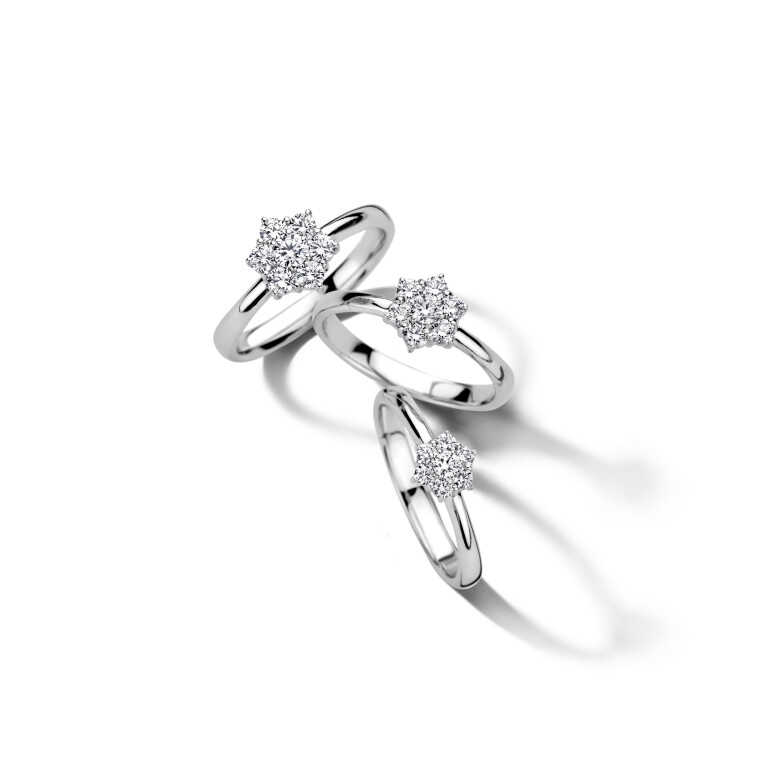 witgoud entourage ring met diamant Schaap en Citroen Diamonds - #3