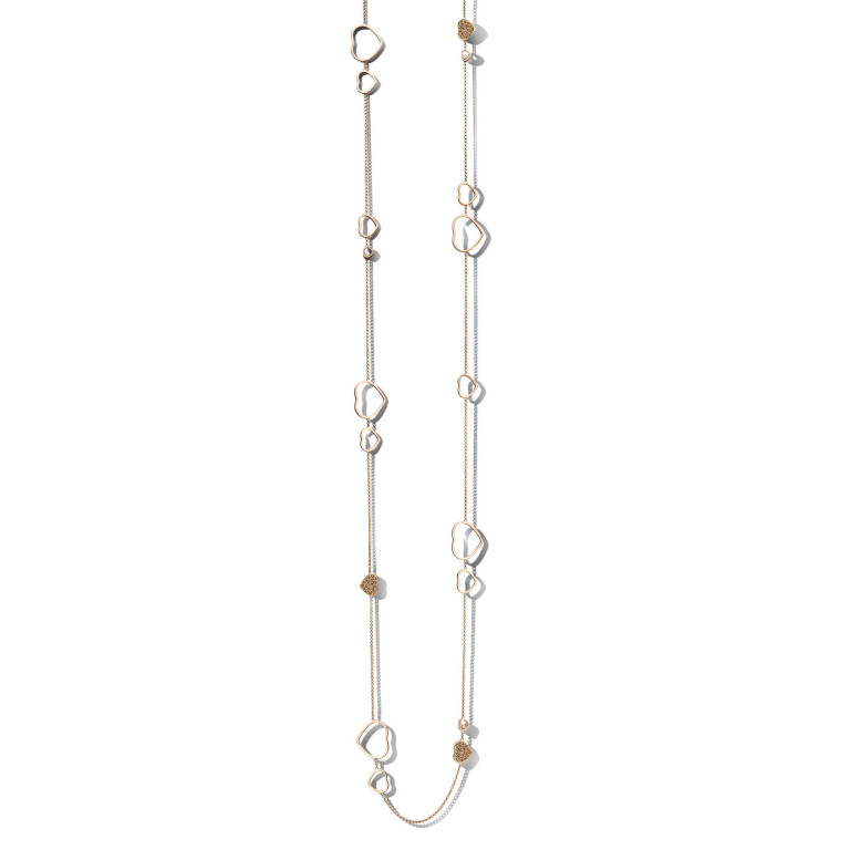 Chopard Happy Diamonds Happy Together chanel collier roodgoud met diamant - 817482-5905 - #2