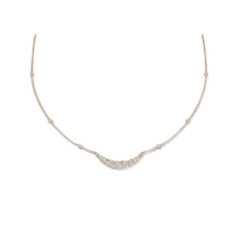 roodgoud collier met hanger met diamant SC Highlights Diamonds - #3