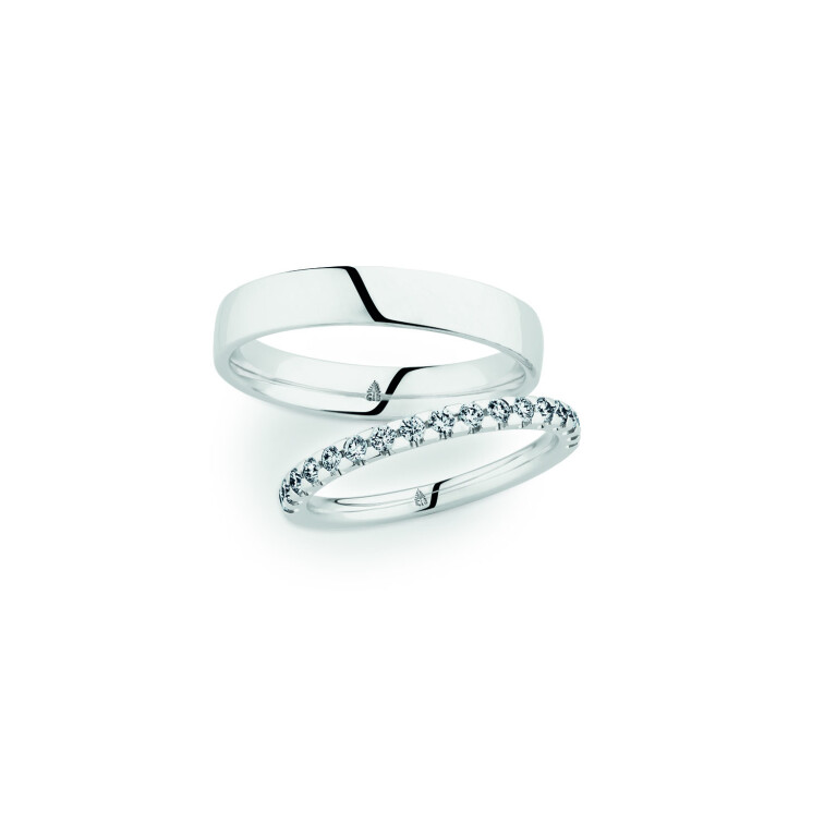 witgoud trouwring Classic Love Collection - 280153 - #3
