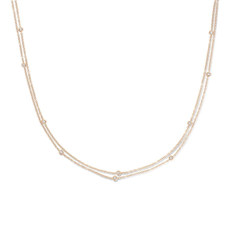 roodgoud jasseron collier met diamant Schaap en Citroen Diamonds - #3