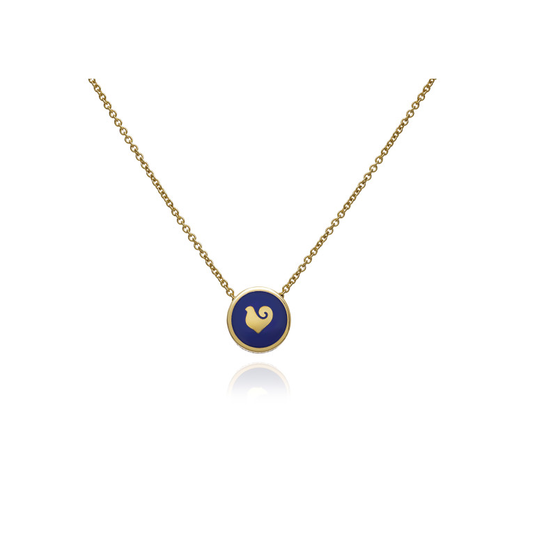 Chantecler Paillettes collier met hanger roodgoud - 42315 - #7
