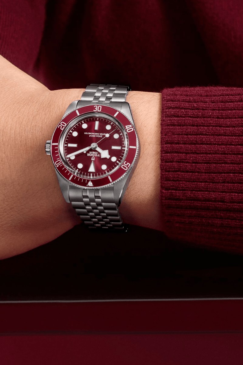 TUDOR Black Bay Horloge staal rood Schaap en Citroen