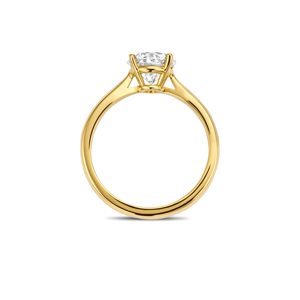 Schaap en Citroen Diamonds ring geelgoud met diamant - #4