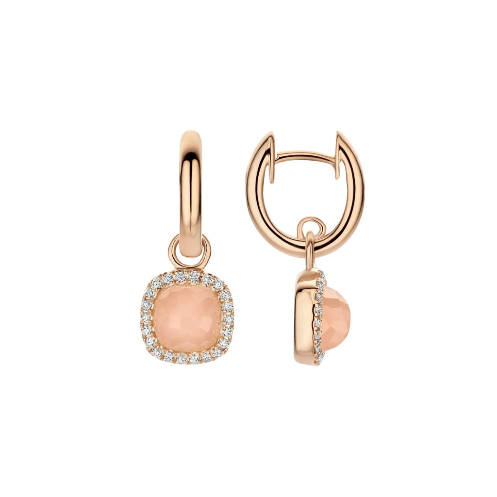Tirisi Jewelry Milano Sweeties oorsieraad roodgoud met diamant - TE9317GUQP - #2