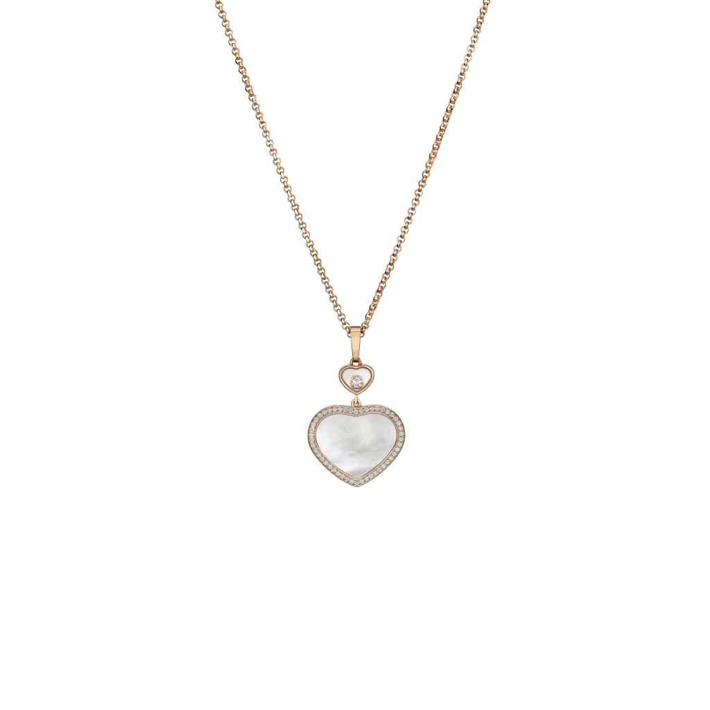 Chopard Happy Diamonds Happy Hearts collier roodgoud met diamant - 79A074-5301 - #1