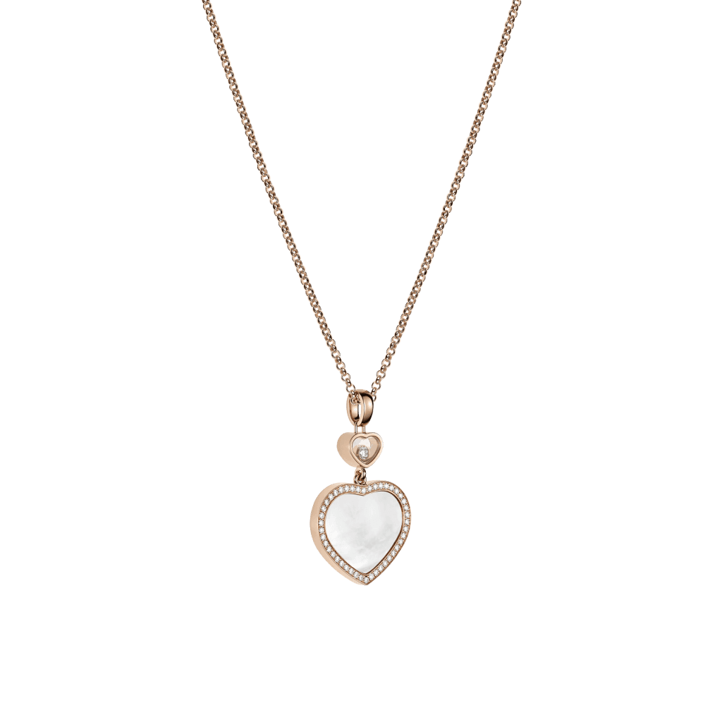 Chopard Happy Diamonds Happy Hearts collier roodgoud met diamant - 79A074-5301 - #4