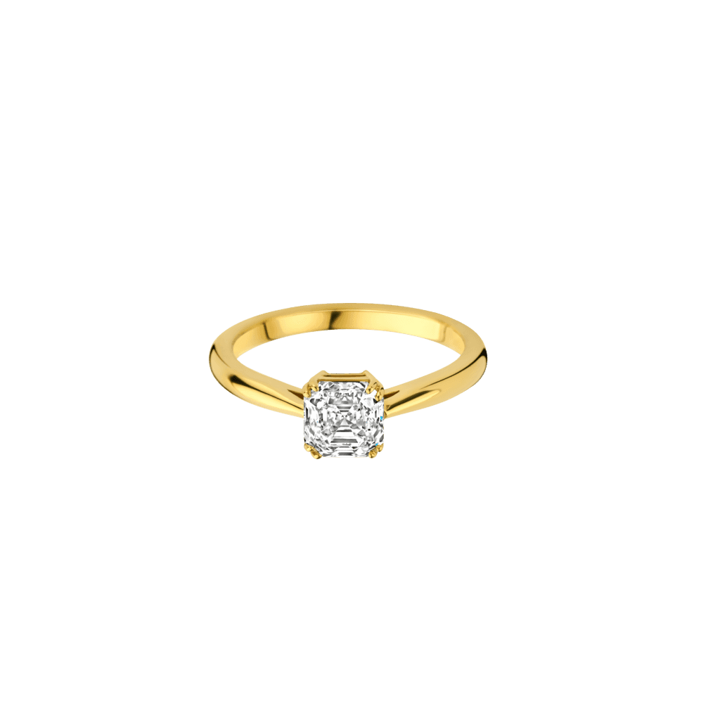 Royal Asscher Faustina ring geelgoud met diamant - R.112.RAC-111 HRD - #2