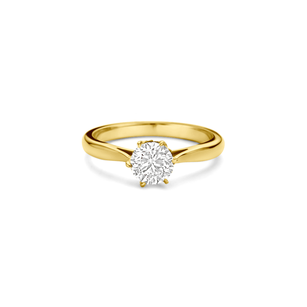 Schaap en Citroen Diamonds ring geelgoud met diamant - #5