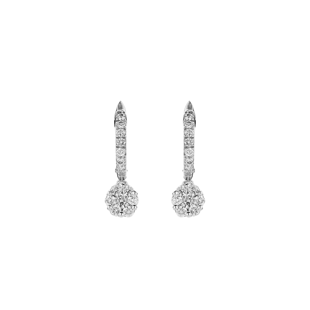 Schaap en Citroen Diamonds oorsieraad witgoud met diamant - #1