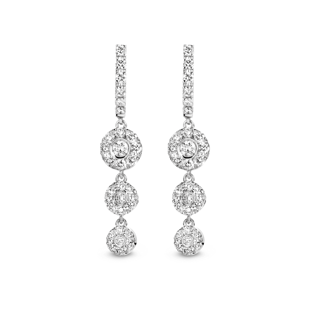 Schaap en Citroen Diamonds oorsieraad witgoud met diamant - #2