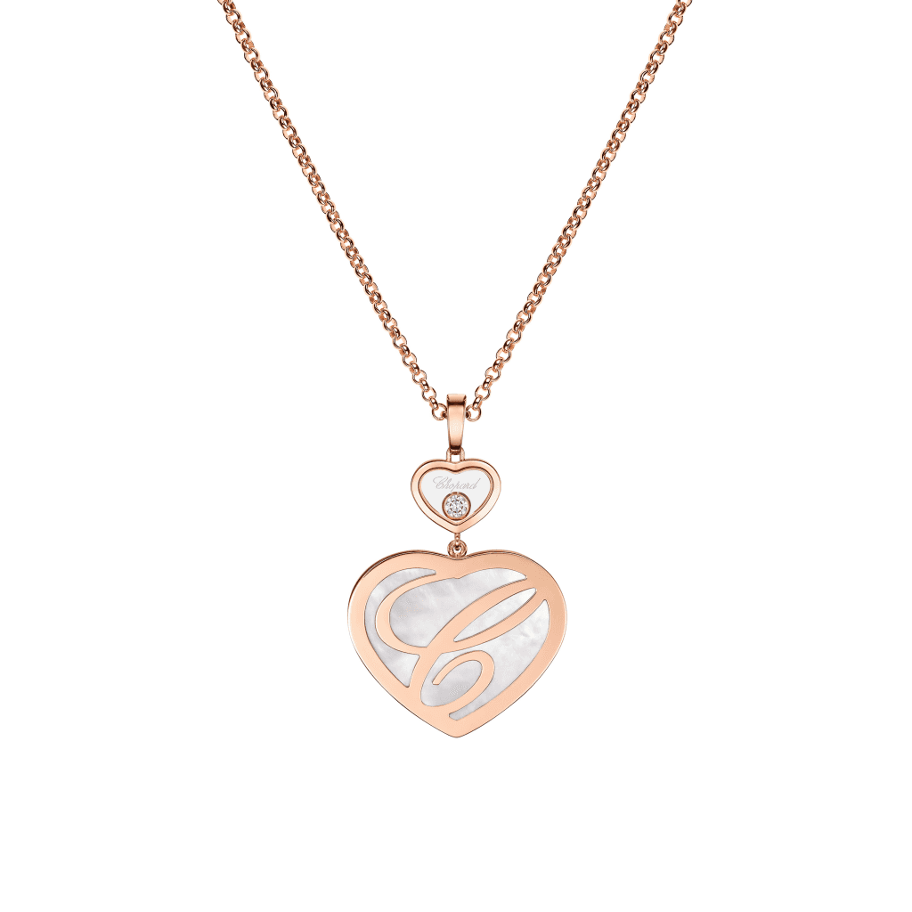 Chopard Happy Diamonds Happy Hearts collier roodgoud met diamant - 79A075-5301 - #4