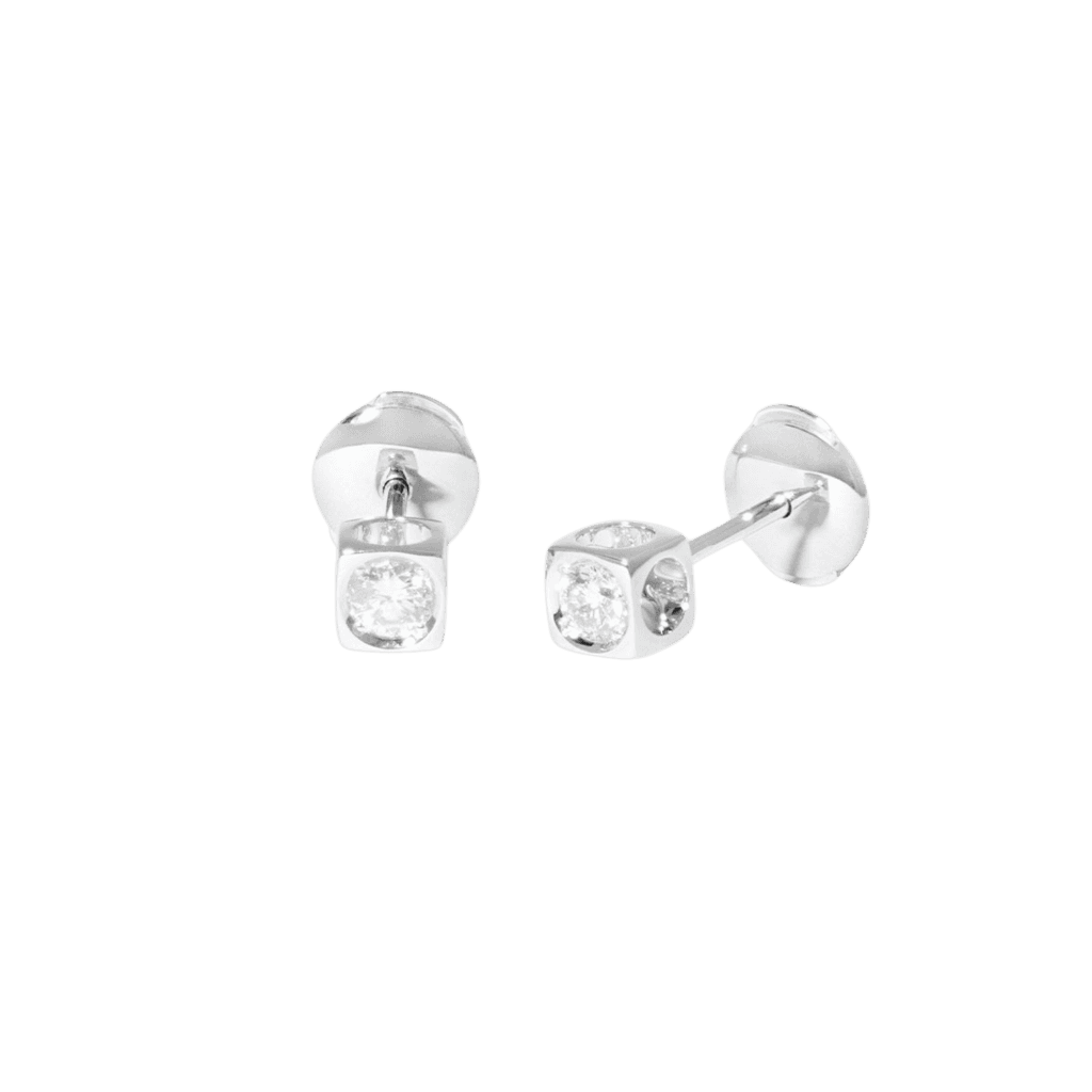 dinh van Le Cube Diamant oorsieraad witgoud - 808113 - #3