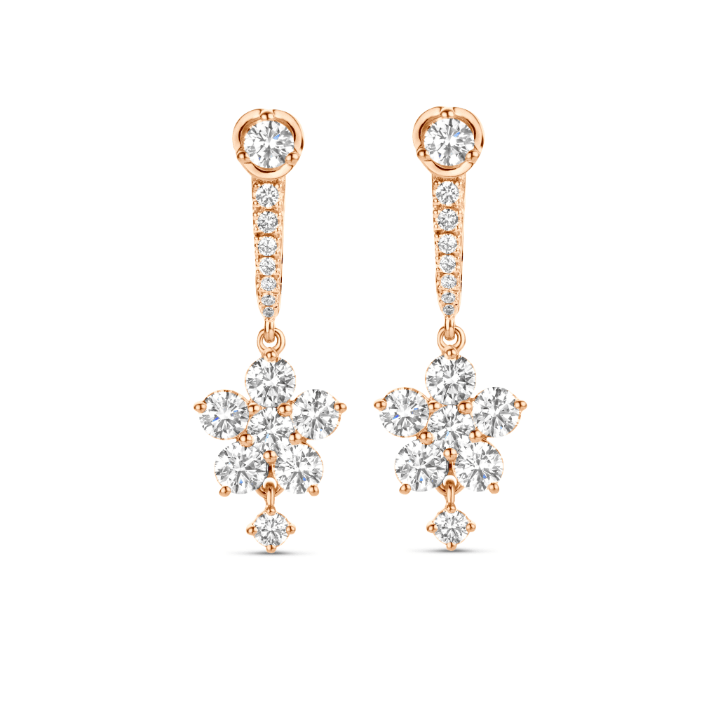 Schaap en Citroen Diamonds oorsieraad roodgoud met diamant - #3