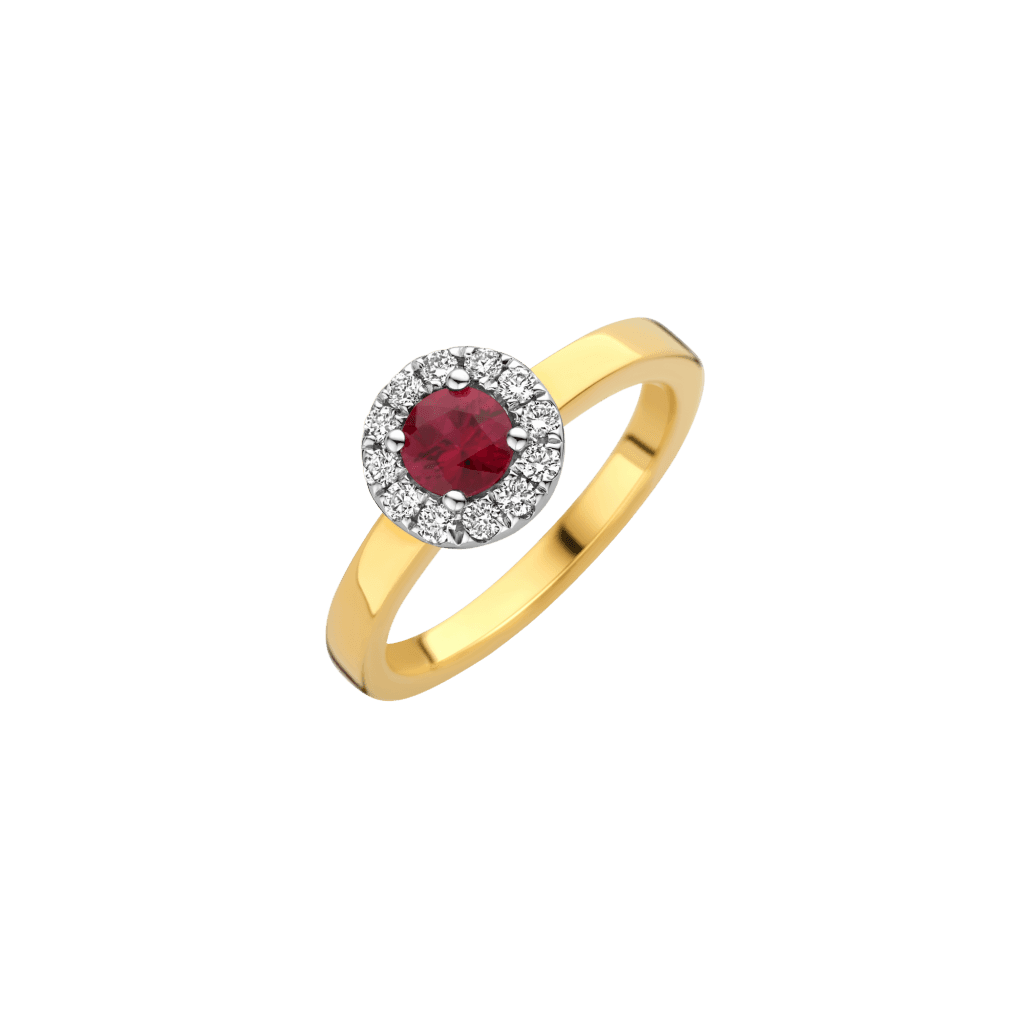 Schaap en Citroen Colours ring geelgoud met diamant - #1