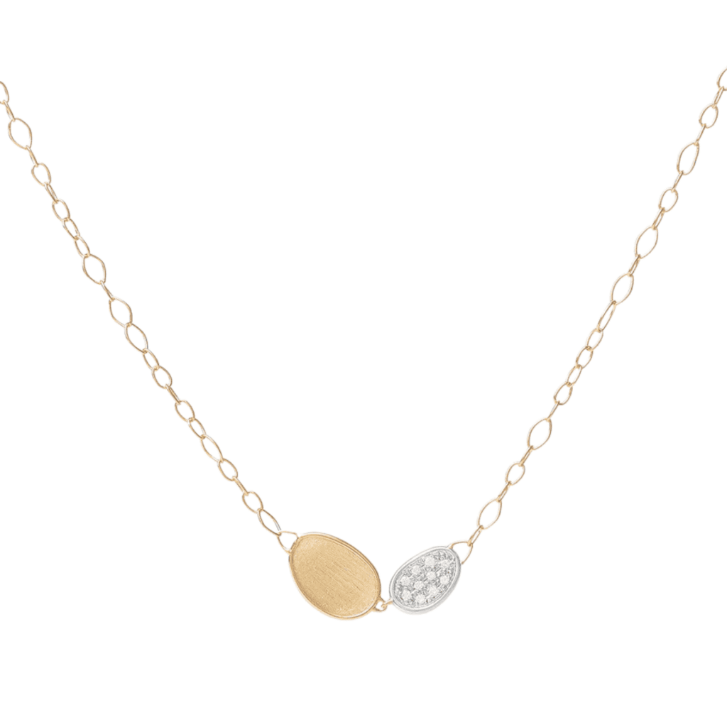 Marco Bicego Lunaria collier geelgoud met diamant - CB2591-B - #1