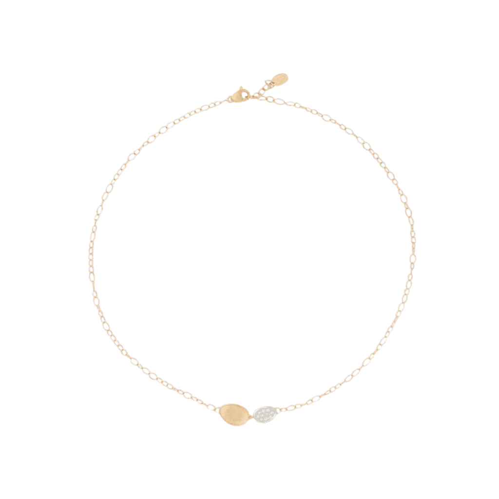 Marco Bicego Lunaria collier geelgoud met diamant - CB2591-B - #2