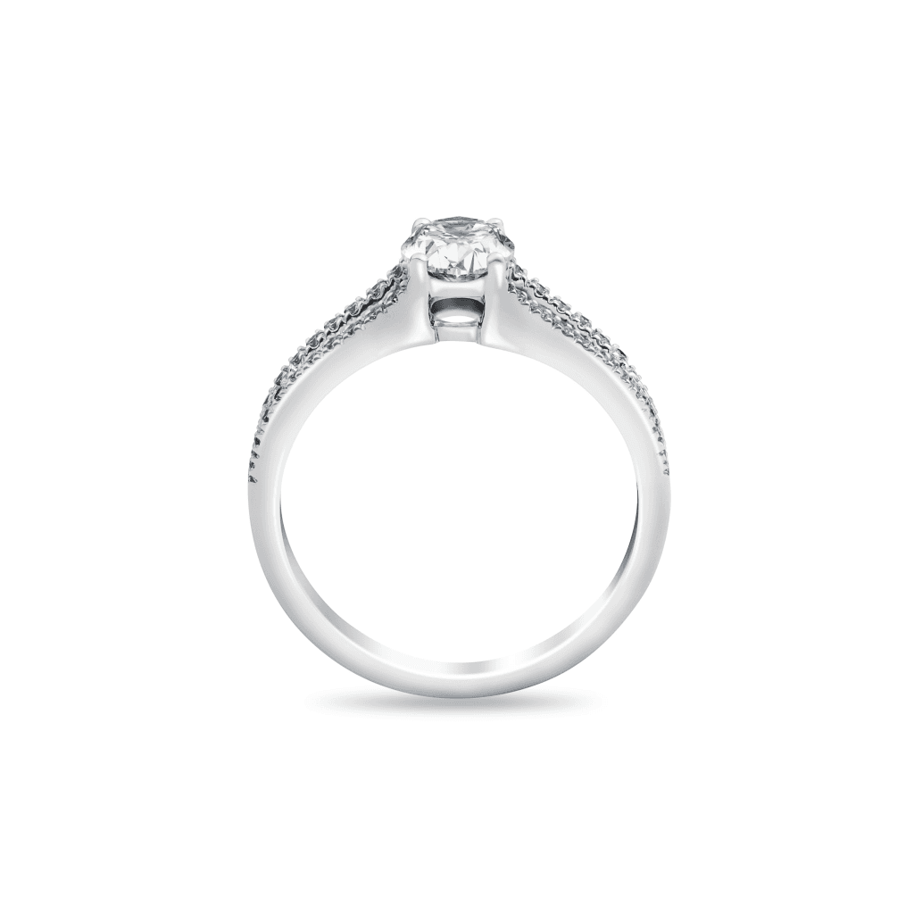 Royal Asscher Mariana ring witgoud met diamant - R.19055.RAOV.WG.8 HRD - #4