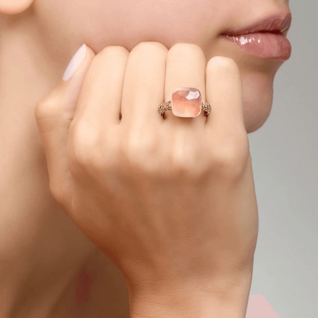 Pomellato Nudo ring roodgoud met diamant - PAB4010 O6000 BRCQR - #5