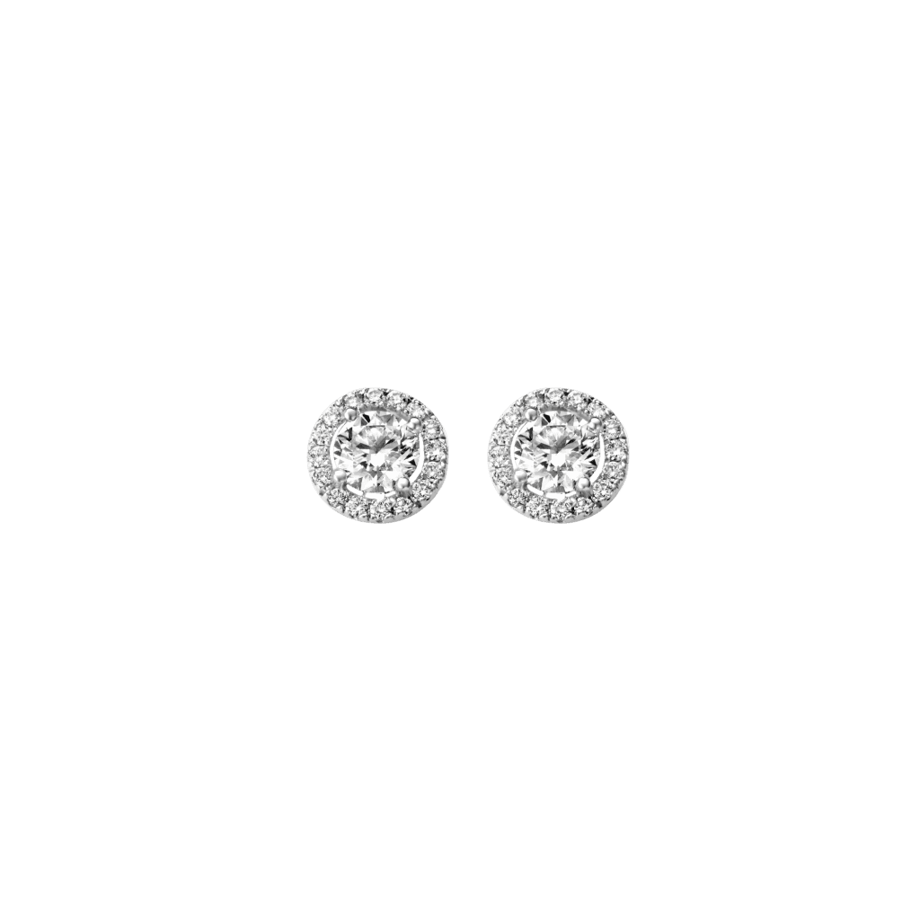 Schaap en Citroen Diamonds oorsieraad witgoud met diamant - #1