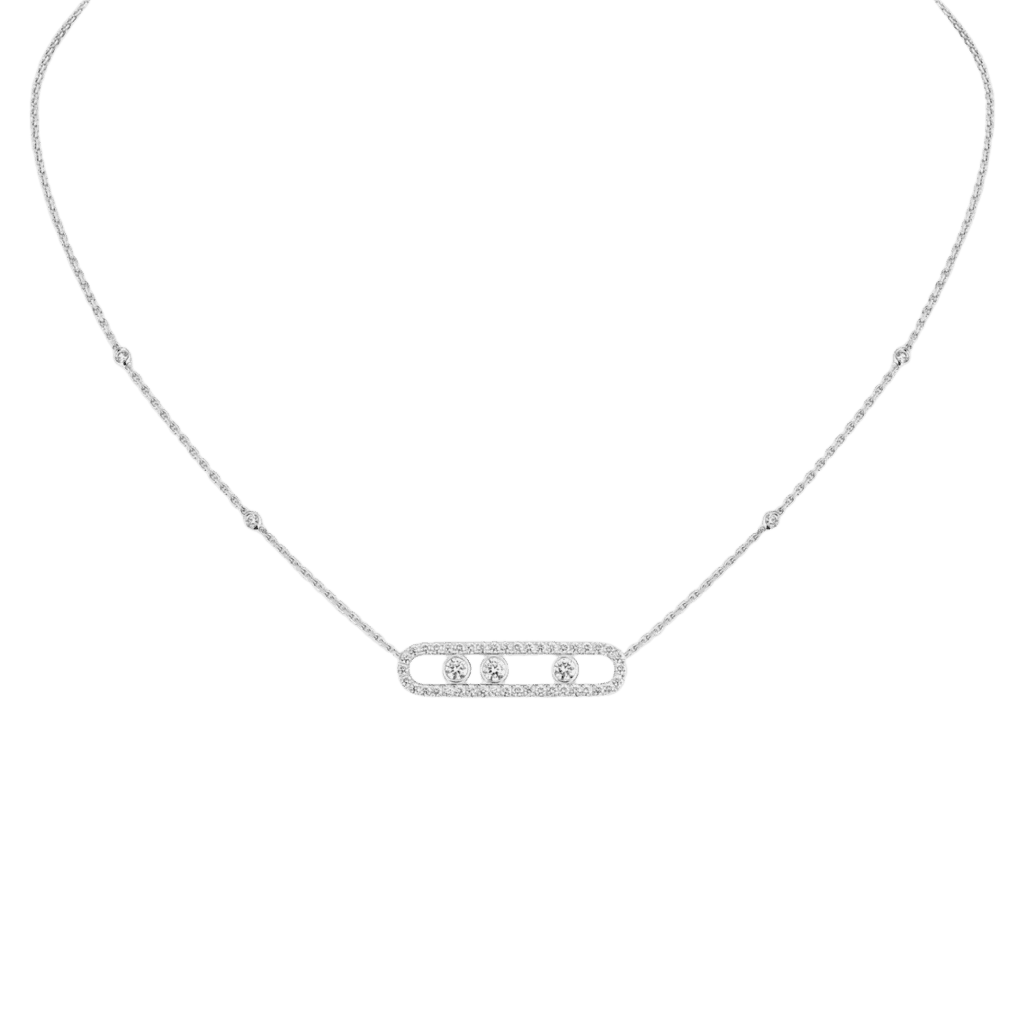 Messika Move Classic collier witgoud met diamant - 3994-WG - #1
